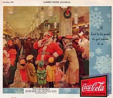 pere noel publicite firme coca cola